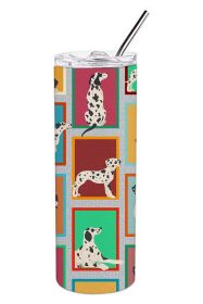 Lots of Dalmatian Stainless Steel Skinny Tumbler Vacuum Double Walled Reusable Insulated Tumbler Travel Cup for Coffee Cocktails Gift with Lid, 2