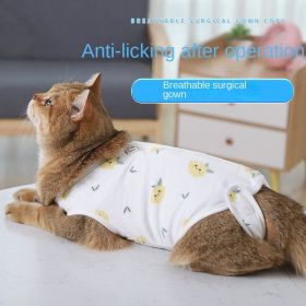 Sterilization clothing for cats in summer, thin female cat surgical clothes, weaning clothing (Color: Watermelon cat surgical suit, size: L)